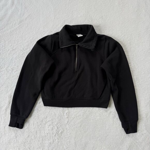 all in motion Tops - All In Motion Women's Active Comfort 1/2 Zip Pullover Sweatshirt Black Size S